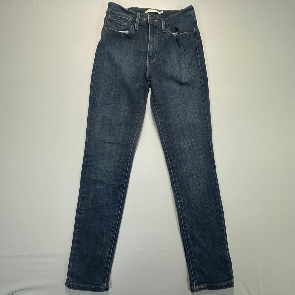 Levis 721 High Rise Skinny Jeans Dark Wash Blue Denim W28 L28 18882-0047